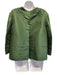 Prada Size 42 Dark Green Silk Long Sleeve Capri Floral design Pants Set Dark Green / 42
