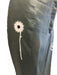 Prada Size 42 Dark Green Silk Long Sleeve Capri Floral design Pants Set Dark Green / 42