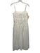 Simkhai Size 6 White Cotton Floral Application Spaghetti Strap Midi Dress White / 6
