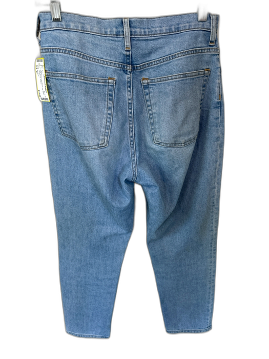 Everlane Size 27 Light Wash Cotton Blend High Waist Straight Leg Jeans Light Wash / 27