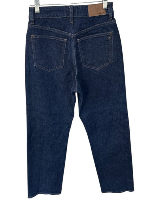 Madewell Size 25 Dark Wash Cotton High Waist Straight Leg Jeans Dark Wash / 25