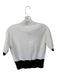 Lilysilk Size S Cream & Black Cashmere Mock Neck Color Block Sweater Cream & Black / S