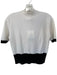Lilysilk Size S Cream & Black Cashmere Mock Neck Color Block Sweater Cream & Black / S