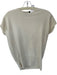 Theory Size S Cream Virgin Wool Cap Sleeve Crew Neck Sweater Cream / S