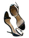 Sam Edelman Shoe Size 7.5 Black Patent Leather Stiletto Ankle Strap Sandals Black / 7.5