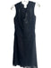 Tadashi Size 6 Black Polyester Lace Overlay Sleeveless Back Zip Sequins Dress Black / 6