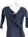 Chiara Boni Size 40 Black Poliamide Blend V Neck Faux Wrap 1/2 sleeve Dress Black / 40