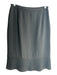 Lafayette 148 Size Est XS Black No Fabric Tag Side Zip Pleated Hem Pencil Skirt Black / Est XS