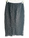Red Valentino Size 38 Black Cotton Back Zip Pencil Lace Overlay Skirt Black / 38