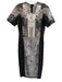 Beguile Byron Lars Size 4 Black & Ivory Polyester Blend Scoop Neck Dress Black & Ivory / 4