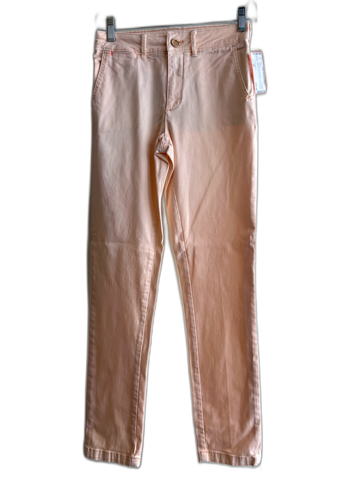 No Brand Size 25 Light Peach Cotton Blend Side Pockets Mid Rise Skinny Jeans Light Peach / 25