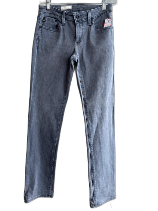 AG Size 27 Gray Cotton Blend 5 Pocket Zip Fly Straight Leg Jeans Gray / 27
