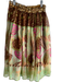 Nally & Millie Size Small Brown, Green & Pink Polyester Overlay Sequins Skirt Brown, Green & Pink / Small