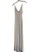 Cache Size Medium White & Silver No Fabric Tag Lined Spaghetti Strap Gown White & Silver / Medium