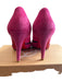 Christian Louboutin Shoe Size 6.5 Hot pink Velour Bow detail High Heel Shoes Hot pink / 6.5
