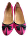 Christian Louboutin Shoe Size 6.5 Hot pink Velour Bow detail High Heel Shoes Hot pink / 6.5