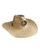 Kool Breeze Tan Straw Wide Brim Fan Hat Tan