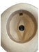 59 Tan & black small brim Ribbon Hat Tan & black