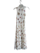 Bloomingdale's Size 4 White & Multi Silk Butterfly Back Zip Sleevel Print Dress White & Multi / 4