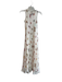 Bloomingdale's Size 4 White & Multi Silk Butterfly Back Zip Sleevel Print Dress White & Multi / 4