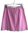 Lilly Pulitzer Size 2 Pink & White Cotton Blend Checked Back Zip Skirt Pink & White / 2