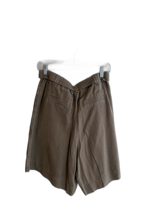 By Anthropologie Size XS Army Fatigue Green Cotton Blend Belt Zip Fly Shorts Army Fatigue Green / XS