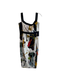 Diane Von Furstenberg Size 6 White, Black & Multi Silk Sleeveless Side Zip Dress White, Black & Multi / 6