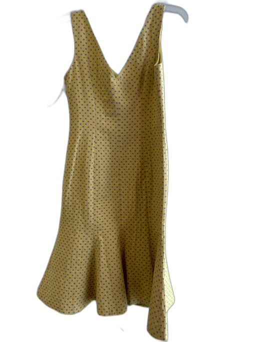 Moschino Cheap & Chic Size 6 Yellow & Blue No Fabric Tag Polka Dots Dress Yellow & Blue / 6