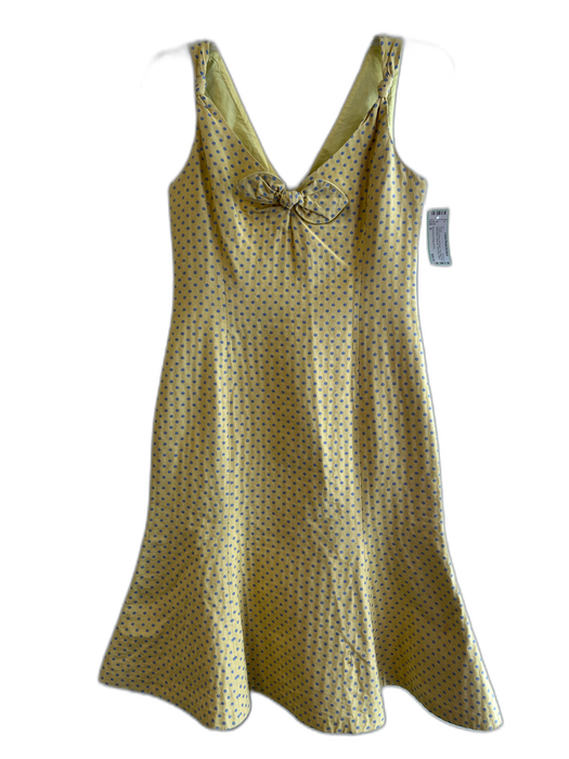 Moschino Cheap & Chic Size 6 Yellow & Blue No Fabric Tag Polka Dots Dress Yellow & Blue / 6