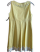 Lilly Pulitzer Size 4 Yellow & White Cotton Sleeveless Side Zip Round Neck Dress Yellow & White / 4