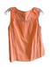 Edme & Esyllte Size 4 coral Cotton Sleeveless Ruffle Front Round Neck Top coral / 4