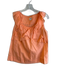 Edme & Esyllte Size 4 coral Cotton Sleeveless Ruffle Front Round Neck Top coral / 4