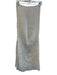 No Brand Off White Linen & Modal Embroidered Short Fringe Wrap scarf Off White / Large
