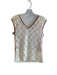 Champagne & Strawb Size XS Ivory, rose & lime Cotton Blend Scoop Neck Top Ivory, rose & lime / XS
