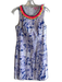 Lilly Pulitzer Size 2 Purple & Blue Cotton Abstract Print Round Neck Dress Purple & Blue / 2