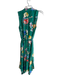 Maeve Size 2 Green & Multi Viscose Floral Sleeveless Belt Button Down Dress Green & Multi / 2