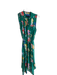 Maeve Size 2 Green & Multi Viscose Floral Sleeveless Belt Button Down Dress Green & Multi / 2