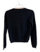 Red Valentino Size Small Black Wool Blend Appliques Button Down Fish Cardigan Black / Small