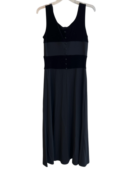 Scott McClintock Size 8 Black Nylon Blend Sleeveless Round Neck Maxi Dress Black / 8