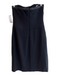 Kay Unger Size 6 Black Acetate Blend Strapless Back Zip Flower Buttons Dress Black / 6