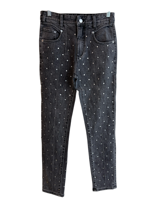 Pilcro Size 25 Dark Gray Cotton High Rise Zip Fly 5 Pocket Pants Dark Gray / 25