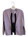 Eric Bompard Size Small Lavender & Black Cashmere Blend Tie in Front Cardigan Lavender & Black / Small