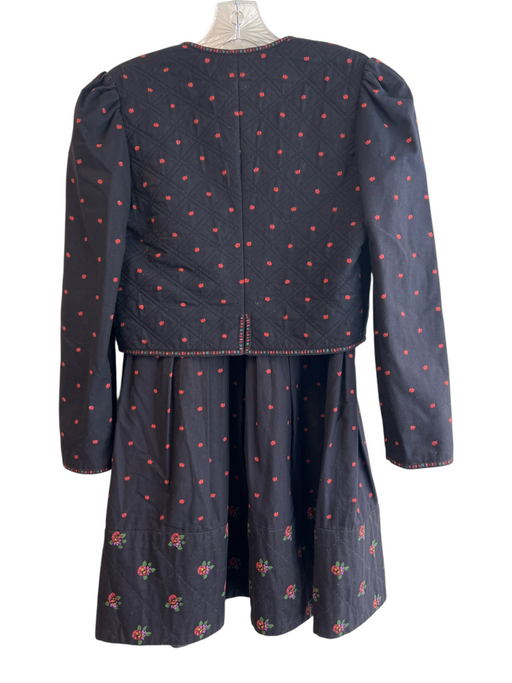 La Provence De Pierre Deux Size Est Small Black, Red & Green Cotton Skirt Set Black, Red & Green / Est Small