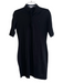 Lacoste Size 36 Black Cotton Blend Short Sleeve Collared Half Sleeve Dress Black / 36