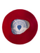 France Montgolfieres Red Wool Beret Hat Red / One Size