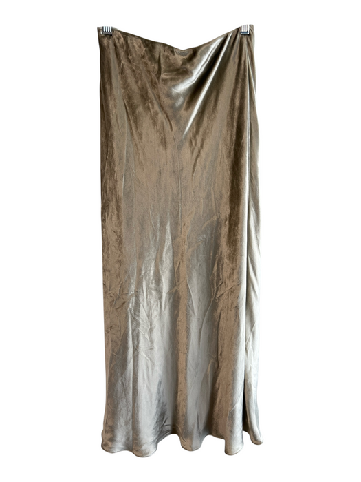 Polo Ralph Lauren Size 4 Champagne Viscose Blend Stretch Waist Maxi Skirt Champagne / 4