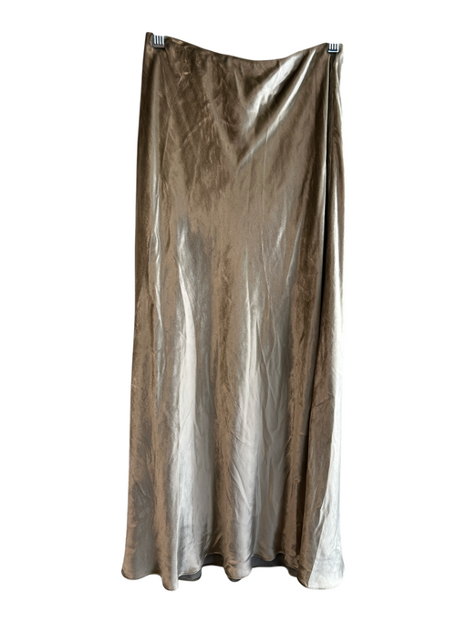 Polo Ralph Lauren Size 4 Champagne Viscose Blend Stretch Waist Maxi Skirt Champagne / 4