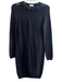 Red Valentino Size Small Black Viscose Blend Round Neck Long Sleeve Dress Black / Small