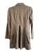Cabi Size XS Brown Cotton Blend Front Button Pleat Detail Front Pockets Jacket Brown / XS