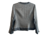Basler Size 36 Gray Viscose Blend No Collar Front Zip fringe accent Jacket Gray / 36
